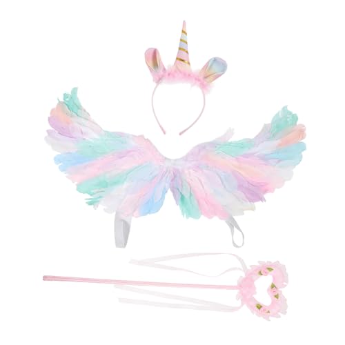 Ipetboom 1Satz Federflügel Mit Stirnband Zauberstab Für Karneval Cosplay Halloween Wiederverwendbare Kostüm Requisiten Für Kreative Fotos Ipetboom 1Satz Federflügel Mit Stirnband Zauberstab Für Karneval Cosplay Halloween Wiederverwendbare Kostüm Requisiten Für Kreative Fotos von Ipetboom