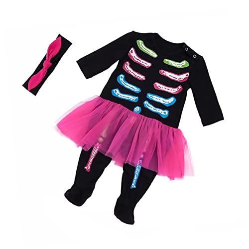 Ipetboom 1Satz Halloween Langarm Strampler mit Skelett Muster Atmungsaktiv Schweißabsorbierend für Monate für Besondere Anlässe Fotografie Ipetboom 1Satz Halloween Langarm Strampler mit Skelett Muster Atmungsaktiv Schweißabsorbierend für Monate für Besondere Anlässe Fotografie von Ipetboom