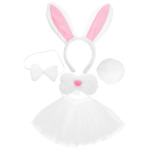 Ipetboom 1Satz Kaninchen Kostüm für Cosplay Tier Ohr Stirnband mit Tutu Rock Fliege für Ostern Geburtstagsfeiern Bühnenauftritte Foto Requisiten Wiederverwendbar Ipetboom 1Satz Kaninchen Kostüm für Cosplay Tier Ohr Stirnband mit Tutu Rock Fliege für Ostern Geburtstagsfeiern Bühnenauftritte Foto Requisiten Wiederverwendbar von Ipetboom