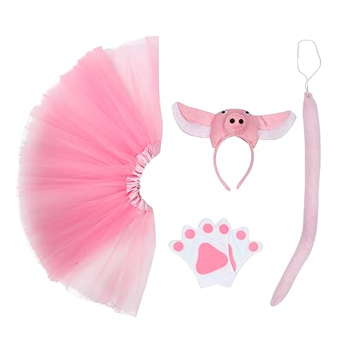 Ipetboom 1Satz Kostümset Für Teiliges Halloween Kostüm Mit Stirnband Handschuhen Tüllrock Partys Cosplay Bühnenaufführungen von Ipetboom