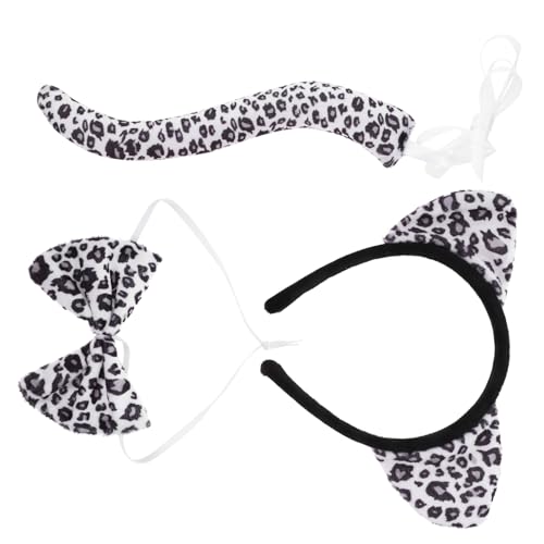 Ipetboom 1Satz Leoparden Stirnband Mit Fliege Teiliges Kostümset Für Geburtstagsfeiern Cosplay Maskenbälle Hervorragende Verarbeitung Bequeme Materialien von Ipetboom
