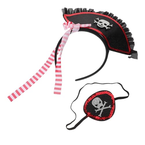 Ipetboom 1Satz Piraten Cosplay mit Haarband Augenmaske Zubehör für Halloween Kostümpartys Maskerade Rollenspiele Langlebige Materialien Geruch Tolles Ipetboom 1Satz Piraten Cosplay mit Haarband Augenmaske Zubehör für Halloween Kostümpartys Maskerade Rollenspiele Langlebige Materialien Geruch Tolles von Ipetboom