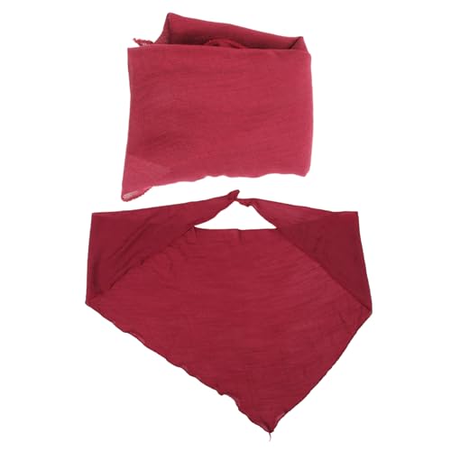 Ipetboom 1Satz Piratenkostüm Zubehör Mittelalterliches Piratenschal Gürtel für Halloween Karneval Kostümpartys Bandana Weinrot für Herren von Ipetboom