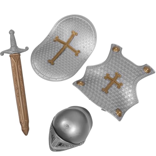 Ipetboom 1Satz Ritter Set für Teiliges Cosplay Zubehör mit Helm und Schild Tragbare Mittelalterliche für Rollenspiele und Fasching Sicher und im Gebrauch Ipetboom 1Satz Ritter Set für Teiliges Cosplay Zubehör mit Helm und Schild Tragbare Mittelalterliche für Rollenspiele und Fasching Sicher und im Gebrauch von Ipetboom