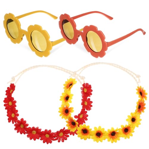 Ipetboom 1Satz Sonnenblumenkranz mit Sonnenbrille Blumenhaarzubehör für Festivals Hochzeiten und Partys Leicht und Vielseitig Stilvolles Accessoire für Sommerlook Ipetboom 1Satz Sonnenblumenkranz mit Sonnenbrille Blumenhaarzubehör für Festivals Hochzeiten und Partys Leicht und Vielseitig Stilvolles Accessoire für Sommerlook von Ipetboom