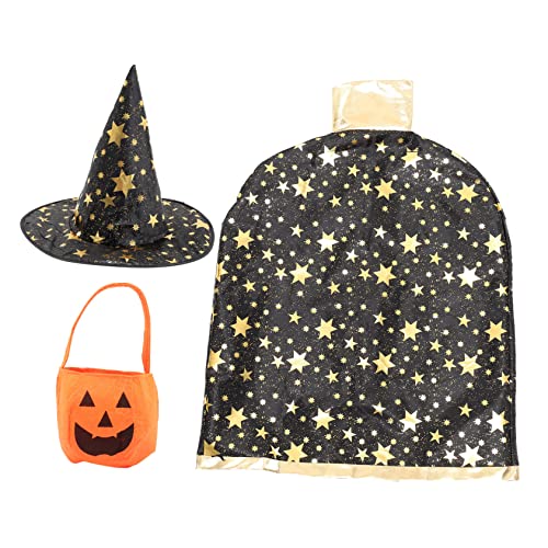 Ipetboom 1Satz Teiliges Halloween Kostümset Schwarzer Umhang Mit Kreatives Zubehör Für Cosplay Verkleidung Für Halloween Partys Kindergeburtstage Ipetboom 1Satz Teiliges Halloween Kostümset Schwarzer Umhang Mit Kreatives Zubehör Für Cosplay Verkleidung Für Halloween Partys Kindergeburtstage von Ipetboom