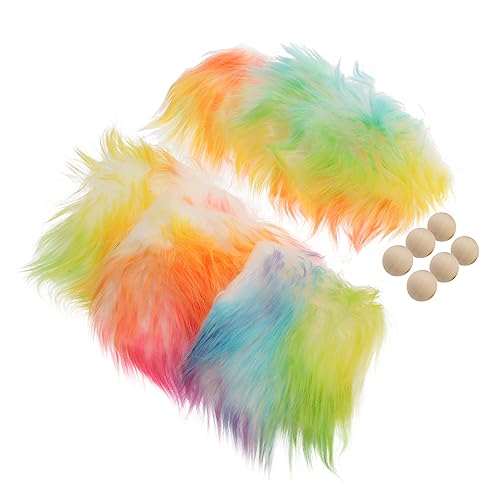 Ipetboom 1Satz Teiliges Precut Puppenbart Perlen DIY Zubehör Für Weihnachts GNOME Projekte Zwergbart Holzperlen Für Kreative Bastelideen von Ipetboom