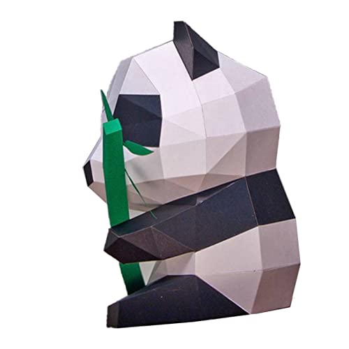 Ipetboom 1Stück DIY Papiermodell Panda Kreatives Origami Papier für Schere Einfach Zusammenzubauen für Bastelprojekte Handfertigkeit von Ipetboom