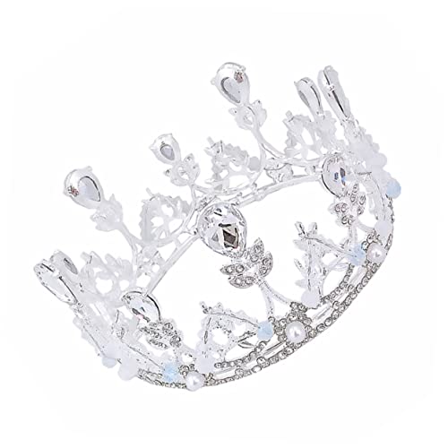 Ipetboom 1Stück Elegante Geburtstagskrone Aus Kristall Für Mädchen Silberne Kinderkrone Für Festlichkeiten Und Partys Perfekter Kopfschmuck Für Geburtstagsfeiern von Ipetboom