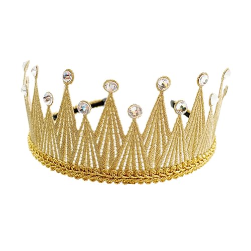 Ipetboom 1Stück Goldenes Kopfschmuck Stirnband für Dekoratives Stirnband mit Glitzersteinen für Geburtstagsfeiern Hochzeiten und Besondere Anlässe von Ipetboom