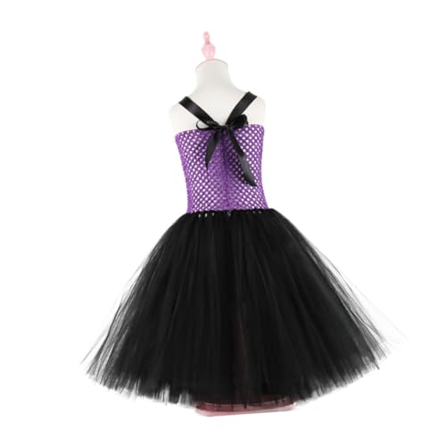 Ipetboom 1Stück Kreatives Hexenkostüm Für Halloween Süßes Cosplay Outfit Mit Tüllrock Für Karneval Faschingspartys von Ipetboom
