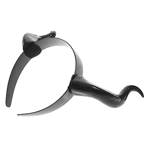 Ipetboom 1Stück Ochsenhorn Kopfschmuck Requisite Realistischer Haarreifen Aus Ochsenhornimitat Für Kostüm Party Und Festivals Lustige Kopfbedeckung Für Halloween Und Cosplay von Ipetboom
