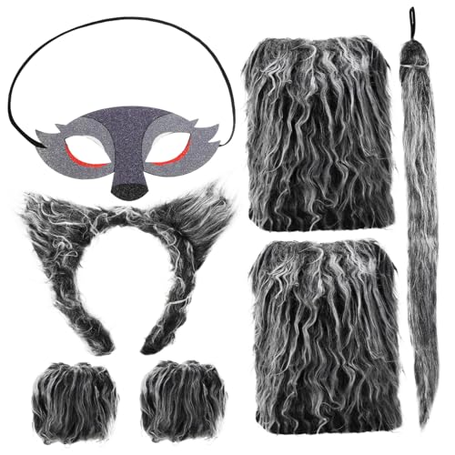 Ipetboom 1satz Wolf Kostümset Mit Ohren Und Handschuhen Für Junge Mädchen Tier Cosplay Kostüm Für Halloween Und Partys Tierzubehör Für Aufregende Auftritte Ipetboom 1satz Wolf Kostümset Mit Ohren Und Handschuhen Für Junge Mädchen Tier Cosplay Kostüm Für Halloween Und Partys Tierzubehör Für Aufregende Auftritte von Ipetboom