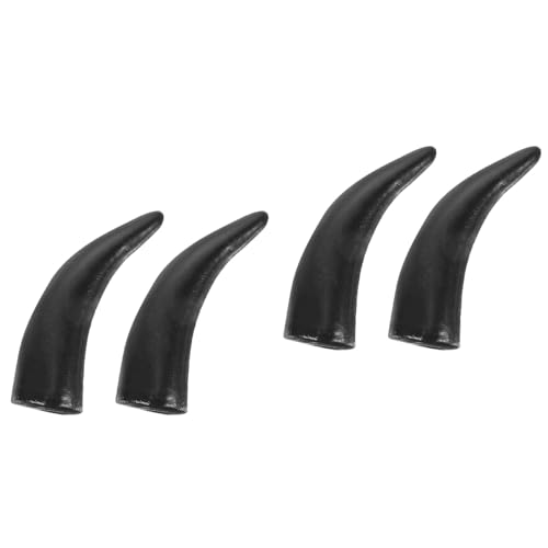 Ipetboom 2 Paar Imitierte Ochsengehörne, Künstliche Stierhörner, Halloween DIY Haaraccessoire, Schwarze Kostümhörner für Damen Ipetboom 2 Paar Imitierte Ochsengehörne, Künstliche Stierhörner, Halloween DIY Haaraccessoire, Schwarze Kostümhörner für Damen von Ipetboom