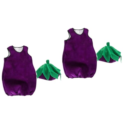 Ipetboom 2 Sätze Auberginenstyling -leistungskostüm Lustig Party Gefälligkeiten Gemüsekostüm Für Gemüsekleidung Cosplay-requisite Für Cosplay-kleidung Für Violett Stoff Ipetboom 2 Sätze Auberginenstyling -leistungskostüm Lustig Party Gefälligkeiten Gemüsekostüm Für Gemüsekleidung Cosplay-requisite Für Cosplay-kleidung Für Violett Stoff von Ipetboom
