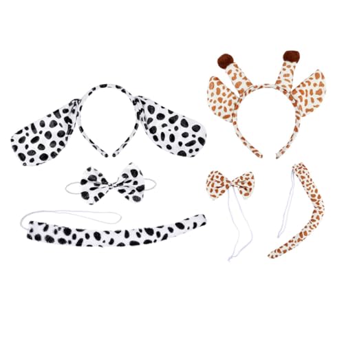 Ipetboom 2 Sätze Cartoon Tierkostüm Giraffen gepunktete Ohren Stirnband Cosplay Zubehör für Halloween Karneval Party Bühnenauftritte Ipetboom 2 Sätze Cartoon Tierkostüm Giraffen gepunktete Ohren Stirnband Cosplay Zubehör für Halloween Karneval Party Bühnenauftritte von Ipetboom