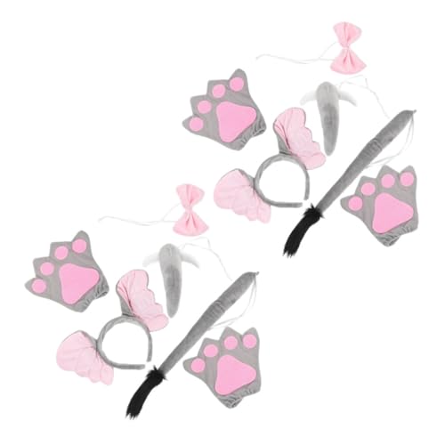 Ipetboom 2 Sätze Kostüm Set Teilig Plüsch Ohr Stirnband mit und Handschuhen Realistisches Tierkopf Zubehör für Geburtstag Fasching Rollenspiel und Karneval Ipetboom 2 Sätze Kostüm Set Teilig Plüsch Ohr Stirnband mit und Handschuhen Realistisches Tierkopf Zubehör für Geburtstag Fasching Rollenspiel und Karneval von Ipetboom
