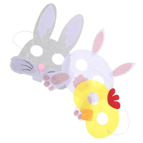 Ipetboom 2 Sätze Maske Kinderkostüme Gastgeschenke Für Ostern Osterpartyzubehör Kostümzubehör Zu Ostern Kaninchen-cosplay Cosplay-kostüm-stütze Filzstoff 3 Stück * 2 Ipetboom 2 Sätze Maske Kinderkostüme Gastgeschenke Für Ostern Osterpartyzubehör Kostümzubehör Zu Ostern Kaninchen-cosplay Cosplay-kostüm-stütze Filzstoff 3 Stück * 2 von Ipetboom