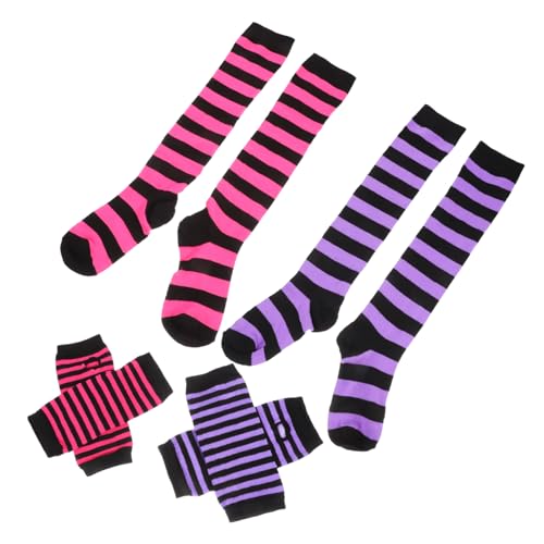 Ipetboom 2 Sets Gestreifte Socken Set Lange Socken Armstulpen Für Griffhandschuhe Gestreifte Armstulpen Süße Armstulpen Bein Und Armstulpen Lange Halloween Socken Aus Polyester Ipetboom 2 Sets Gestreifte Socken Set Lange Socken Armstulpen Für Griffhandschuhe Gestreifte Armstulpen Süße Armstulpen Bein Und Armstulpen Lange Halloween Socken Aus Polyester von Ipetboom