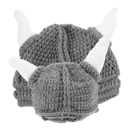 Ipetboom 2 Stck Strickmützen mit Lustigen Ochsengehörnen Warme Bequeme Kopfbedeckung für Erwachsene für Fasching Kostümparty Halloween und Cosplay Ipetboom 2 Stck Strickmützen mit Lustigen Ochsengehörnen Warme Bequeme Kopfbedeckung für Erwachsene für Fasching Kostümparty Halloween und Cosplay von Ipetboom