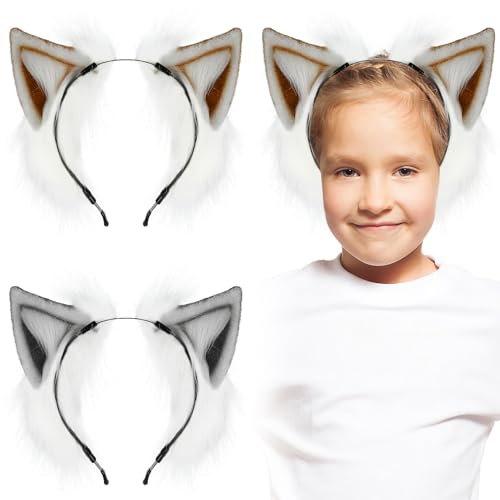 Ipetboom 2 Stk Stirnband Maske Leopard pelziges Kostüm Füchse Hund halloween haarreif halloween headband Lustiger Haarreif tier ohren haarreif pelzige Ohren Stirnbänder mit Wolfsohren Stoff Ipetboom 2 Stk Stirnband Maske Leopard pelziges Kostüm Füchse Hund halloween haarreif halloween headband Lustiger Haarreif tier ohren haarreif pelzige Ohren Stirnbänder mit Wolfsohren Stoff von Ipetboom