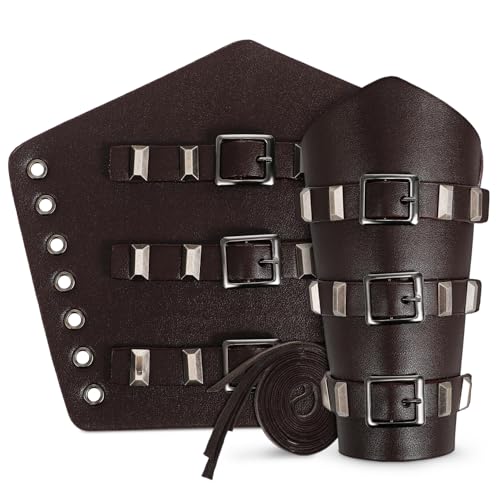 Ipetboom 2 Stück Armschienen Cosplay mittelalterliche Armschienen schwarz mittelalterliche kostüme männer Band für Renaissance Armschutz -Cosplay-Männer -Outfit PU-Leder Ipetboom 2 Stück Armschienen Cosplay mittelalterliche Armschienen schwarz mittelalterliche kostüme männer Band für Renaissance Armschutz -Cosplay-Männer -Outfit PU-Leder von Ipetboom