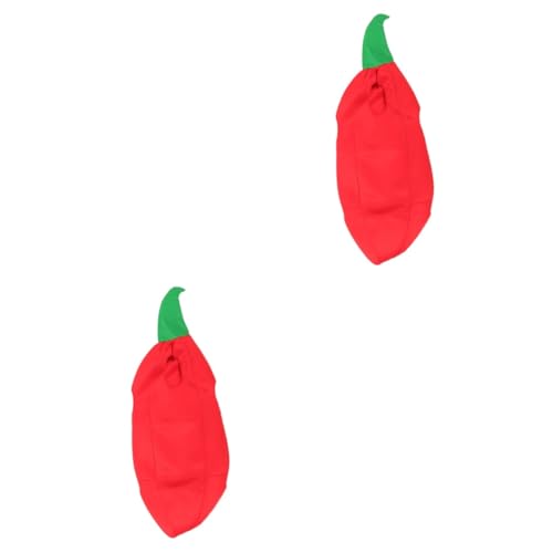 Ipetboom 2 Stück Chili-Kostüm Chili-Pfeffer-Kleidung Neuheit Kinderkostüm Cosplay-Zubehör für Pfeffer-Cosplay-Kostüm Pfefferkostüm Cosplay-Dekorationen Stoff rot Ipetboom 2 Stück Chili-Kostüm Chili-Pfeffer-Kleidung Neuheit Kinderkostüm Cosplay-Zubehör für Pfeffer-Cosplay-Kostüm Pfefferkostüm Cosplay-Dekorationen Stoff rot von Ipetboom