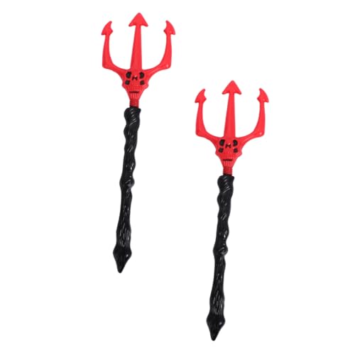 Ipetboom 2 Stück Cosplay Requisiten Teufel Teiliges aus Kunststoff mit Rutschfestem Gewindegriff für Halloween Party und Bühnenauftritte Zubehör Ipetboom 2 Stück Cosplay Requisiten Teufel Teiliges aus Kunststoff mit Rutschfestem Gewindegriff für Halloween Party und Bühnenauftritte Zubehör von Ipetboom