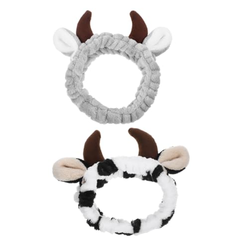 Ipetboom 2 Stück Cow Ohren und Hörner Haarreif Weiches Stirnband mit Niedlichem Kuhdesign für Gesichtspflege Make up Spa und Halloween Kostüm Accessoire für Erwachsene Ipetboom 2 Stück Cow Ohren und Hörner Haarreif Weiches Stirnband mit Niedlichem Kuhdesign für Gesichtspflege Make up Spa und Halloween Kostüm Accessoire für Erwachsene von Ipetboom