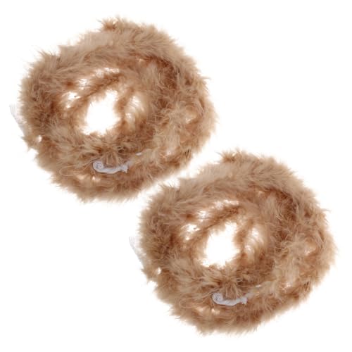 Ipetboom 2 Stück Dekorative für Federstreifen Flauschige Boa Party Mehrfarbig Putenboa Federboa-Ornament Festliche Federboa Pflaumenboas Truthahnfedern Light Brown Ipetboom 2 Stück Dekorative für Federstreifen Flauschige Boa Party Mehrfarbig Putenboa Federboa-Ornament Festliche Federboa Pflaumenboas Truthahnfedern Light Brown von Ipetboom