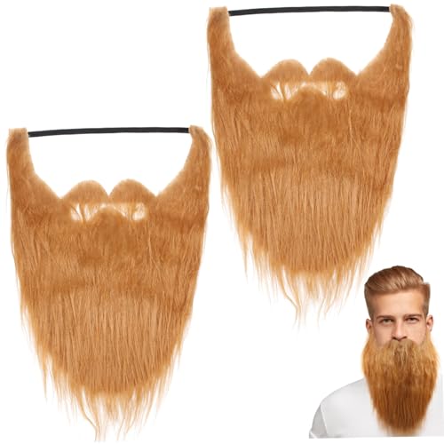 Ipetboom 2 Stück Fake Maske Künstlicher Halloween Lustige Gesichtsbehaarung Fake Kinn Masken Für Bärtige Männer Produkt Realistisch Whisker Zufällige Farbe Ipetboom 2 Stück Fake Maske Künstlicher Halloween Lustige Gesichtsbehaarung Fake Kinn Masken Für Bärtige Männer Produkt Realistisch Whisker Zufällige Farbe von Ipetboom