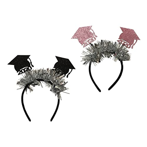 Ipetboom 2 Stück Graduierung Haarreifen Mini Arzt Hut Haarband Abschlussfeier Kopfschmuck Glitzerndes Haarband Party-kopfbedeckung Ipetboom 2 Stück Graduierung Haarreifen Mini Arzt Hut Haarband Abschlussfeier Kopfschmuck Glitzerndes Haarband Party-kopfbedeckung von Ipetboom