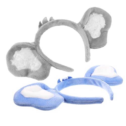 Ipetboom 2 Stück Haarreifen aus Weichem Tierohren Stirnband für Party Make Up und Gesichtspflege und Bequem für Erwachsene von Ipetboom