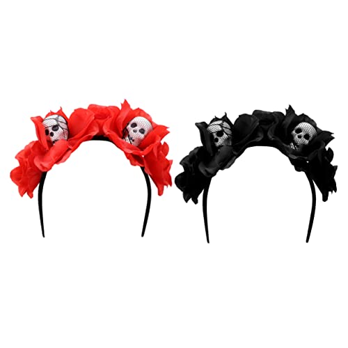 Ipetboom 2 Stück Halloween-Blumenschädel-Haarband halloween schminke halloween make up Halloween-Haare Halloween Headwear Dekorationen haarbänder kopfschmuck Cosplay-Stirnband Acryl Ipetboom 2 Stück Halloween-Blumenschädel-Haarband halloween schminke halloween make up Halloween-Haare Halloween Headwear Dekorationen haarbänder kopfschmuck Cosplay-Stirnband Acryl von Ipetboom