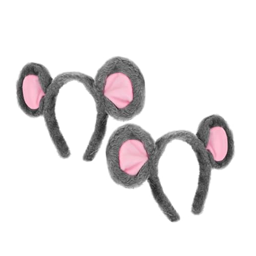 Ipetboom 2 Stück Mausohren Haarreif Kuscheliges Tierhaarband Leicht und Bequem Für Frauen Halloween Kostüm Party Cosplay Bühnenauftritt Zubehör Ipetboom 2 Stück Mausohren Haarreif Kuscheliges Tierhaarband Leicht und Bequem Für Frauen Halloween Kostüm Party Cosplay Bühnenauftritt Zubehör von Ipetboom