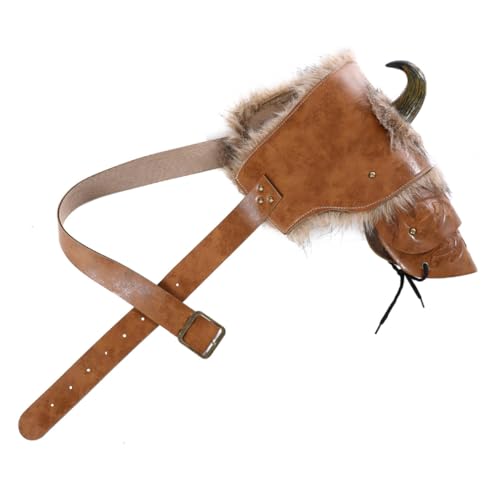 Ipetboom 2 Stück Mittelalterliche Viking Schulterplatten PU Teiliges für Cosplay Halloween Einstellbare Riemen für Männer Frauen für Ritter Mottopartys von Ipetboom