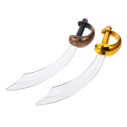 Ipetboom 2 Stück Piratenmesserspielzeug für Schwertkostüm Piratenschwert aus Kunststoff gebogenes Spielzeugschwert Piratenschwert -Stütze gefälschte Schwerter PVC Ipetboom 2 Stück Piratenmesserspielzeug für Schwertkostüm Piratenschwert aus Kunststoff gebogenes Spielzeugschwert Piratenschwert -Stütze gefälschte Schwerter PVC von Ipetboom