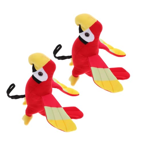 Ipetboom 2 Stück Piratenpapagei Schulteraccessoire Leichtes Langlebiges Kostüm Requisite für Realistisches Design für Piratenpartys und Halloween Cosplay von Ipetboom
