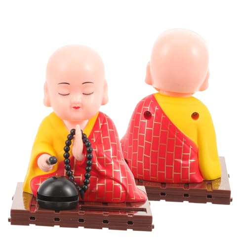 Ipetboom 2 Stück Solarbetriebene Figurinen mit Nickendem Kopf Auto Armaturenbrett Dekoration Solarbetriebene Buddha Bobblehead Spielzeuge Geeignet für Zuhause und Büro Ipetboom 2 Stück Solarbetriebene Figurinen mit Nickendem Kopf Auto Armaturenbrett Dekoration Solarbetriebene Buddha Bobblehead Spielzeuge Geeignet für Zuhause und Büro von Ipetboom