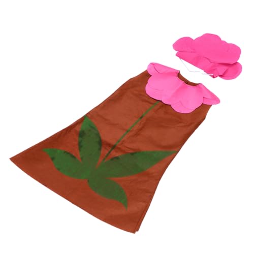 Ipetboom 2 Stück Teiliges Kinderkostüm Floret Kleidung und Hut in Rosa Braun Hautfreundlich für Halloween Kinderfest Bühnenauftritte und Kostümpartys von Ipetboom