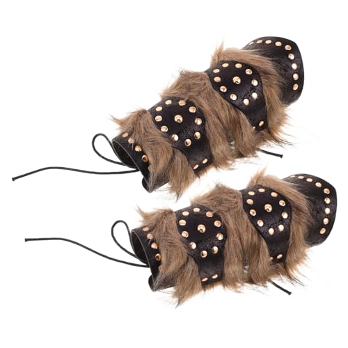 Ipetboom 2 Stück Teiliges Mittelalterliche Pu-Kunstmaterial Armschützer mit Nieten Weichem Langlebig und Robust Wikinger-armbänder für Cosplay Halloween und Renaissance-kostüme Ipetboom 2 Stück Teiliges Mittelalterliche Pu-Kunstmaterial Armschützer mit Nieten Weichem Langlebig und Robust Wikinger-armbänder für Cosplay Halloween und Renaissance-kostüme von Ipetboom