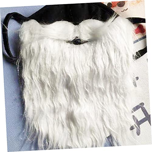 Ipetboom 2 Stück Teiliges Santa Claus aus Baumwolle Leichte Atmungsaktive Gesichtsdekoration Langlebig für Nikolaus Kostüm Karneval und Weihnachtsfeier von Ipetboom