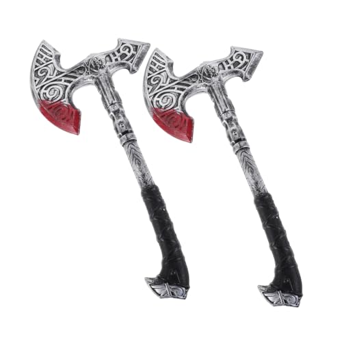 Ipetboom 2 Stück Teiliges Viking Kostüm Axt aus Robustem Kunststoff Realistische Mittelalter Requisite für Halloween Cosplay Party und Rollenspiel Vielseitiges Wikinger und Ritter Ipetboom 2 Stück Teiliges Viking Kostüm Axt aus Robustem Kunststoff Realistische Mittelalter Requisite für Halloween Cosplay Party und Rollenspiel Vielseitiges Wikinger und Ritter von Ipetboom