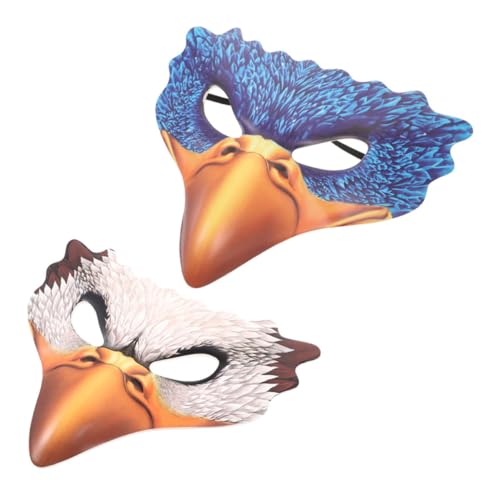 Ipetboom 2 Teilige Adlermaske Halloween Vogelschnabelmaske Realistisches Tierkostüm Für Erwachsene Halloween Karneval Maskerade Cosplay Party Requisiten von Ipetboom
