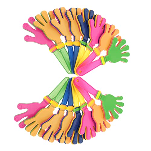 Ipetboom 20 Stück Teiliges Bunte Plastik Handklatscher Leichte Kinderparty Lärm Macher und Jubelwerkzeuge Farbige Klapperhand für Geburtstagsfeiern Sportveranstaltungen und Zufällige Farbe Ipetboom 20 Stück Teiliges Bunte Plastik Handklatscher Leichte Kinderparty Lärm Macher und Jubelwerkzeuge Farbige Klapperhand für Geburtstagsfeiern Sportveranstaltungen und Zufällige Farbe von Ipetboom
