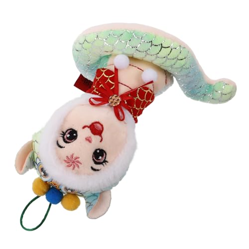 Ipetboom 2025 Jahr Der Schlange Maskottchen Jahr Der Schlange Plüsch Schlange Neujahr Schlange Plüsch Drache Plüsch Schlange Stofftier Halloween Dschungel Tier Stoff Grün von Ipetboom