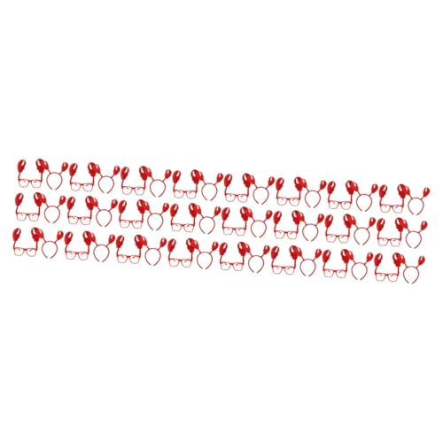Ipetboom 24 Sätze Krabbenaugenlinsenrefer Stirnband Sonnenbrille Halloween -Kostüm Palmenfreunde Krabbengläser für Krabbenhaarzubehör Cosplay Krabben Haarband Vlies rot Ipetboom 24 Sätze Krabbenaugenlinsenrefer Stirnband Sonnenbrille Halloween -Kostüm Palmenfreunde Krabbengläser für Krabbenhaarzubehör Cosplay Krabben Haarband Vlies rot von Ipetboom