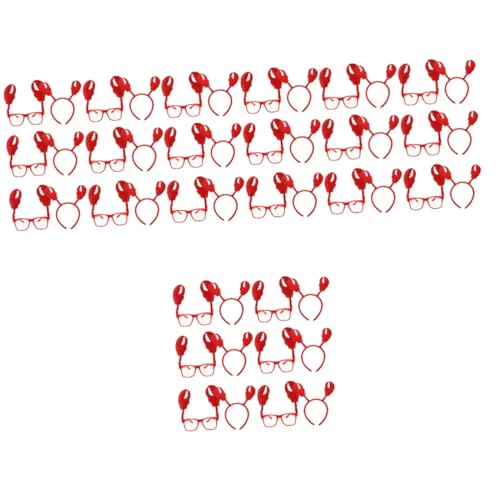 Ipetboom 24 Sets Krabbenaugen Linsenreifen Krabben Haar Accessoire Haarbänder Karnevals Stirnband Krabben Party Dekorationen Kopfband Damen Für Stirnbänder Halloween Krabben Kostüm von Ipetboom