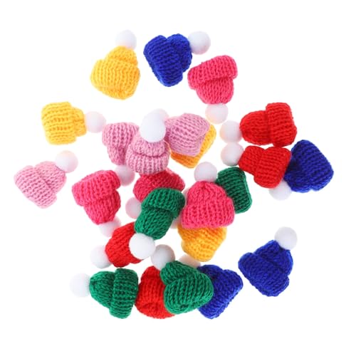 Ipetboom 24 Stück Mini Weihnachtsmützen Bunte Strickmützen für DIY Bastelprojekte Puppen Flaschen Baumdekoration Mit Bommel für Festliche Anlässe Ipetboom 24 Stück Mini Weihnachtsmützen Bunte Strickmützen für DIY Bastelprojekte Puppen Flaschen Baumdekoration Mit Bommel für Festliche Anlässe von Ipetboom