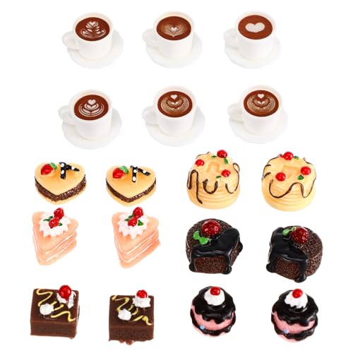 Ipetboom 24-Teiliges Miniatur-Dekorationsset Für Die Lebensmittelküche Puppenhaus 1:12 Kaffeetassen Kuchen Dessertmodell Zubehör Für DIY-Miniküche Mikrolandschaft Ipetboom 24-Teiliges Miniatur-Dekorationsset Für Die Lebensmittelküche Puppenhaus 1:12 Kaffeetassen Kuchen Dessertmodell Zubehör Für DIY-Miniküche Mikrolandschaft von Ipetboom